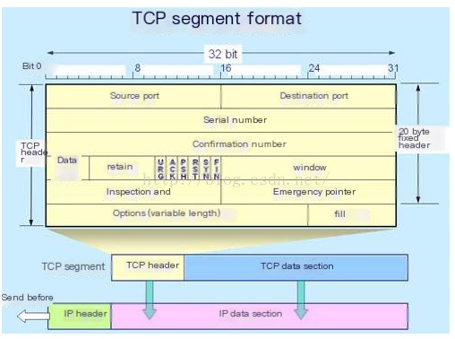 TCP header format