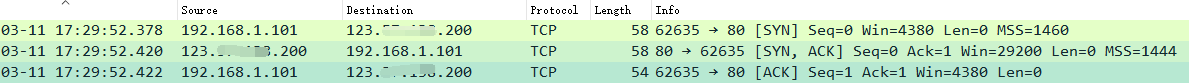 TCP states